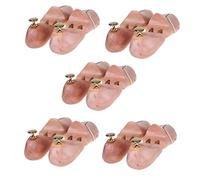 HIMRY® 5 Pars | Hormas de zapato, madera natural, regulable, hormas, tensor para el calzado, ensanchador para el calzado. Tamaño 43 - Tamaño 44, KXB6000-43-5P