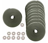 HIMRY 50 Metros Protector Borde Espuma Forma de L para Mesa Borde, anticolisión Tira para Bebés y niños, Seguridad para niño y Bebe, 10x5m, Negro, KXD7000 Black