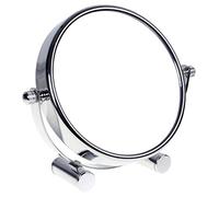 HIMRY Designed - Espejo cosmético (Giratorio 360°) Doble Cara: Normal y 7 aumentos. Espejo de pie de Afeitar, Espejo de baño Cromado, KXD3104-7x.