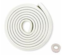 HIMRY KX_TKD7000-White Protección en los Bordes, Off-Blanco, 5m Kantenschutz L-förmig
