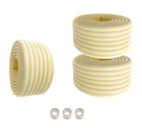 HIMRY Universal Protector Espuma, 600cm x 80mm x 8mm Multiusos anticolisión Protección Espuma Rollo para Bebés niños, No Tóxico Seguridad Protectores Superficie & Bordes, 3x2m, Marfil KXD7002-ivory