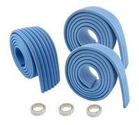 HIMRY Universal Protector Espuma, 600cm x 80mm x 8mm Multiusos anticolisión Protección Espuma Rollo para Bebés niños, No Tóxico Seguridad Protectores Superficie & Bordes, 3x2m, Azul KXD7002-blue
