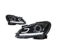 Himwqfuh Faros Delanteros Para Benz W204 C200 C300 Clase C 2011-2013 Faros Último Estilo LED DRL Proyector Dual Accesorios Coche Piezas Automóvil Modificadas