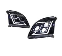 Himwqfuh Para Toyota Para Prado LC120 2003-2009 Faros Delanteros LED | Lente Proyector Ojo Ángel Haz Alto Señal Giro DRL Luces Delanteras