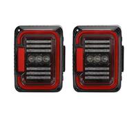 Himwqfuh Piloto Trasero Para Jeep Para Wrangler JK Para JKU 2007-2017 30W Luz De Marcha Atrás Diseño Circulación Diurna Montaje Coche Trasera LED(Clear,E*u version)