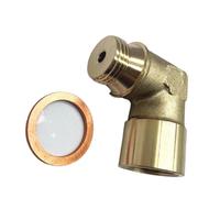 Himwqfuh Sonda Lambda Coche 2 Uds Universal M18x1.5 Rosca 90 Grados Adaptador De Sensor De Oxígeno Codo De Latón Conector De Accesorio Automático Coche Conjunto Sensor O2(JXSS026)