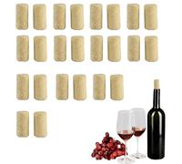 Hinapan 24 tapones de corcho naturales, corchos de vino y corcho para botellas (21 mm x 39 mm), tapones de corcho reutilizables para vino, cerveza y champán, ideales para manualidades, manualidades