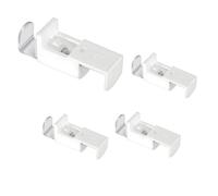 Hinapan 4 soportes de sujeción para estor plisado, soporte universal y fijación sin taladrar, accesorio de montaje ajustable para estor doble, estor doble y alféizar de ventana