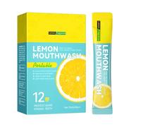 Hinapan Enjuague Bucal en Miniatura para Viaje 20 Unidades, Portátil para un Aliento Fresco en Cualquier Lugar, Solución de Higiene Oral Práctica, Ideal para el Bolso, el Trabajo(Limón)