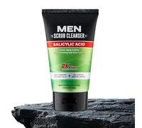 Hinapan Limpiador Exfoliante Piel Masculina, Gel Limpiador Purifica Poros 100g, Disuelve el Sebo y Combate las Imperfecciones, Aclara la Tez y Refuerza la Barrera Cutánea Tras la Limpieza Diaria