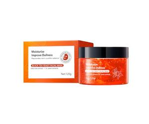 Hinapan Mascarilla Facial de Té Negro y Levadura 120g, Con Triple Extracto de Levadura para una Reparación Profunda e Hidratación Intensa, Mejora la Piel Seca, Devuelve la Luminosidad y al Cutis