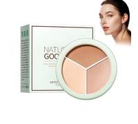 Hinapan Paleta Correctores Multiusos de Tres Tonos, Altamente Pigmentada de Cobertura Total, Trío Correctores Piel, Disimula Ojeras, Imperfecciones y Granitos, Acabado de Larga Duración