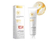 Hinapan Pasta Dental Probióticos, Pasta Blanqueadora Dientes, Dentífrico Elimina Manchas, Protege el Esmalte y las Encías, Sabor a Menta Fresca para un Aliento Duraderamente Fresco(Amarillo)