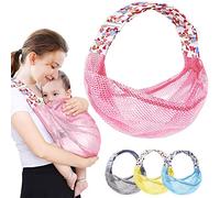 HINATAA Correa transpirable para bebé, envoltura ajustable para bebé, envoltura para portabebés, secado rápido, tela de malla 3D, correas de hombro gruesas, elástica para verano, piscina, playa,