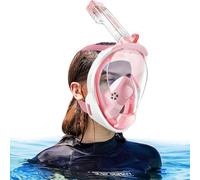 HINATAA Máscara de Buceo, Diseño de Doble Bola Flotante, Anti-Vaho, con Montaje de Snorkel Desmontable, para Adultos y Jóvenes (Rosa, S/M)
