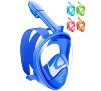 HINATAA Máscara de Buceo para Niños, 180 °Máscara de Snorkel de Cara Completa Infantil, Anti-Fuga Máscara de Gafas Compatible, para Niños de 4 a 12 Años