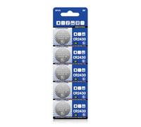 HINAYOSAN 5 pilas de botón de litio CR2430 CR-2430 DL2430 KL2430 KECR2430 de 3 V 270 mAh para mandos a distancia y juguetes flash