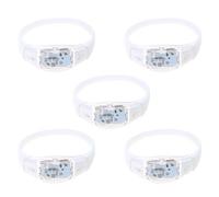 HINAYOSAN 5 pulseras LED con control de sonido que brillan intermitentes para KTV, Navidad, Año Nuevo, festival, fiesta, suministros