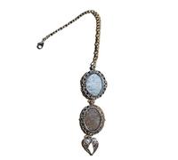 HINAYOSAN Abalorio ovalado con borlas para sombrero de graduación, diseño de foto antigua, joyería para fiestas de graduación, regalo personalizado, talla única, como se describe, como se describe