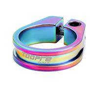 HINAYOSAN Abrazaderas de poste de sillín para bicicletas de montaña de 31,8 mm, 34,90 mm, accesorios de ciclismo, aleaciones de aluminio, tijas de sillín de bicicleta de 4 colores, tubo de tija de