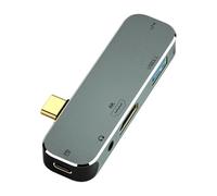 HINAYOSAN Adaptadores USB C portátiles compatibles con transmisión de video HDTV 4K, transferencia rápida de datos, enchufes de puerto A y concentradores Play C