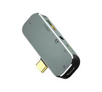 HINAYOSAN Adaptadores USB C portátiles compatibles con transmisión de video HDTV 4K, transferencia rápida de datos, enchufes de puerto A y concentradores Play C