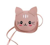 HINAYOSAN Bolsa de hombro compacta para niños, forma única de gatos, correa cruzada, ligera, pequeña, para varias ocasiones, práctica, bolsa de poliuretano para niños, b, One Size