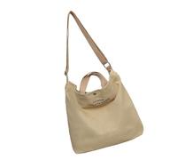 HINAYOSAN Bolso cruzado de lona de moda para viajes escolares, uso diario, compartimento grande, para estudiantes, bolsa de hombro, bolsa de libro, correa ajustable, Khaki, One Size