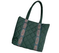HINAYOSAN Bolso de mano acolchado de moda grande para mujer, versátil para axilas, con amplio espacio para llevar todo lo esencial y cómodo, Green, One Size
