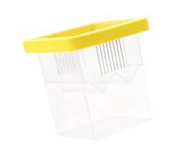 HINAYOSAN Caja de cría de peces para bebés, caja de aislamiento transparente con ventosas para recién nacidos, camarones, incubadora de acuario