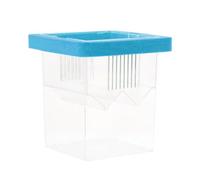 HINAYOSAN Caja de cría de peces para bebés, caja de aislamiento transparente con ventosas para recién nacidos, camarones, incubadora de acuario
