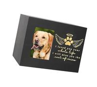 HINAYOSAN Caja de resinas para cenizas de mascotas, gatos y mascotas, personalizable, recuerdo de recuerdos, caja funeraria para dueños de mascotas en duelo