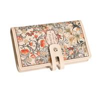 HINAYOSAN Cartera multifuncional para tarjetas, tamaño portátil, con capacidad para 20 tarjetas, materiales de PVC resistentes para viajes y uso diario, funda de PVC con cierre de cremallera