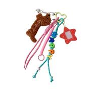 HINAYOSAN Colgante de cuerda trenzada para bolso, bolso, bolsos, accesorios, coche, mujeres, hombres, regalos, A03