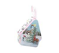 HINAYOSAN Contenedor de dulces de Navidad eficiente con temática de dibujos animados para decoración de festivales y organización de objetos pequeños, organizadores portátiles de recuerdos de fiesta