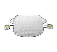 HINAYOSAN Cubierta protectora para parabrisas de coche, nieve, hielo, 5 imanes, protege los limpiaparabrisas del hielo, parasol para camión, SUV, plegable, reflectante