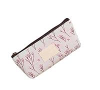 HINAYOSAN Estuche de lona para estudiantes, estuche floral para lápices para organizar suministros escolares, bolsa portátil floral, b