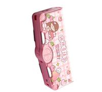 HINAYOSAN Estuche multifuncional que incluye sacapuntas y tijeras, cinta transparente para envolver los dedos, regla transparente, organizador de escritorio para estudiantes, Taotao Tea Party