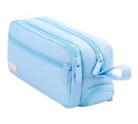 HINAYOSAN Estuche portátil para lápices estético, estuche multicapa, suministros escolares para gomas de borrar, reglas, marcadores, caja de almacenamiento para bolígrafos, estuche multicapa para