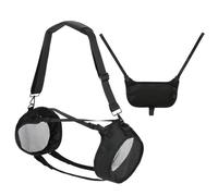 HINAYOSAN Funda protectora de nailon reforzado para 4 altavoces portátiles, compartimento frontal de almacenamiento y diseño seguro, cubierta resistente con correas elásticas