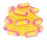 HINAYOSAN Gorro rizador de pelo para adultos, divertido gorro de punto hecho a mano, gorro de pelo rizado, bolas de máscaras, disfraz con foto