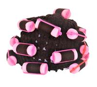 HINAYOSAN Gorro rizador de pelo para adultos, divertido gorro de punto hecho a mano, gorro de pelo rizado, bolas de máscaras, disfraz con foto