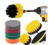 HINAYOSAN Juego de 12 cepillos para detalles de coche, cepillo interior para limpieza interior y exterior, detalles de coche, accesorio de taladro eléctrico, kit de herramientas de limpieza eléctrica