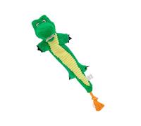 HINAYOSAN Juguete masticable de cuerda chirriante para perro, sonido arrugado, forma de serpiente de felpa, promueve la salud bucal y juguete interactivo para tirar