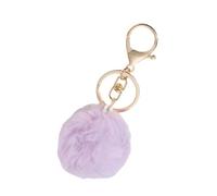 HINAYOSAN Llavero de bola reutilizable en varios colores, decoración de llavero para bolsa individualizada y regalos, llavero hecho a mano, suministros de manualidades, Morado (, Talla única