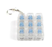 HINAYOSAN Llaveros táctiles de 9 botones, juguete de escritorio, degradados coloridos con mecanismo de retroalimentación de luz, teclado de dedo, dispositivo de escritorio de oficina con botón de luz