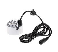 HINAYOSAN Maker Fogger - Fuente de agua para estanque, máquina de niebla, atomizador, humidificador de aire con 12 luces LED para oficina, hogar, acuario