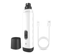 HINAYOSAN Molinillo de uñas silencioso recargable por USB para mascotas, recortador ajustable de 2 velocidades con agarre ergonómico para perros, gatos, uso doméstico y de viaje, recortadora de uñas