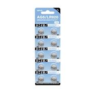 HINAYOSAN Paquete de 10/20/50 pilas alcalinas AG6/LR920 de 320 mAh, fuente de alimentación de larga duración para reloj, juguete de control remoto
