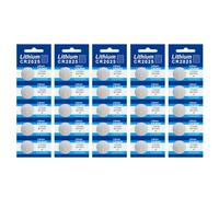 HINAYOSAN Paquete de 25 pilas de botón de litio de 3 V CR927/CR1220/CR1620/CR1632/CR2016/CR2025//CR2450